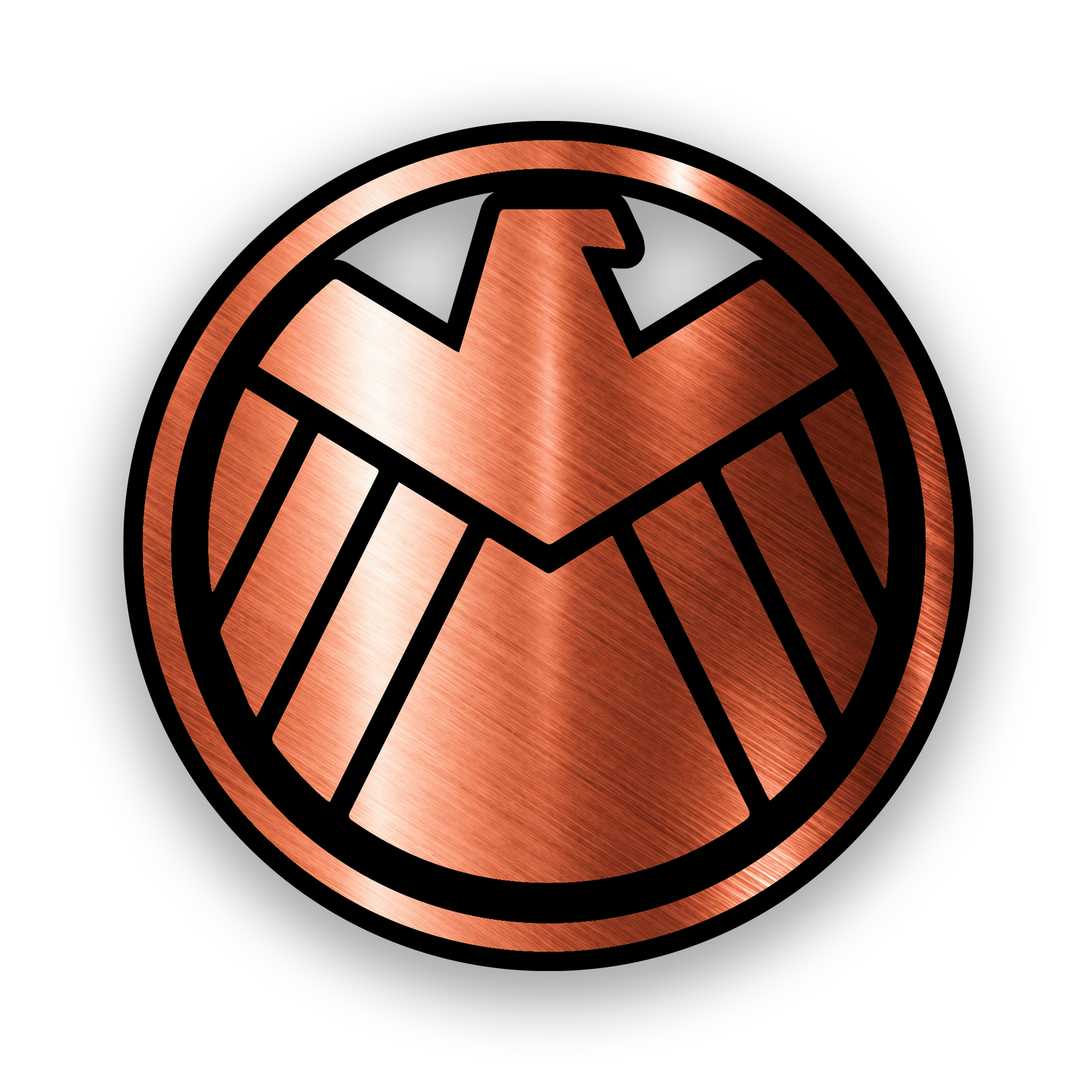 Custom Star Wars crest car badge with bold engraved emblem design