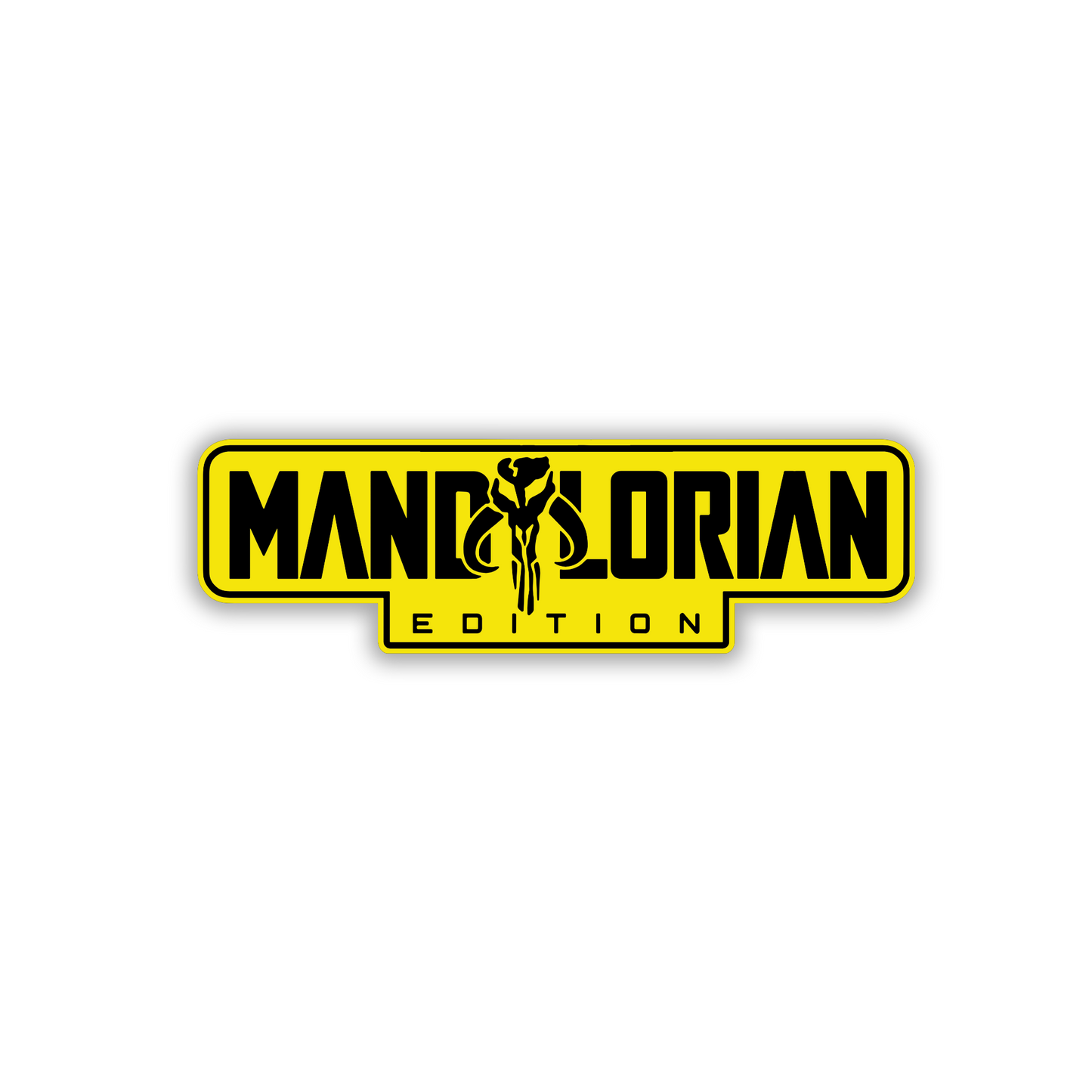 Custom engraved Mandalorian car emblem for fender, tailgate, or body panel