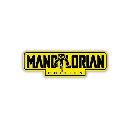 Custom engraved Mandalorian car emblem for fender, tailgate, or body panel