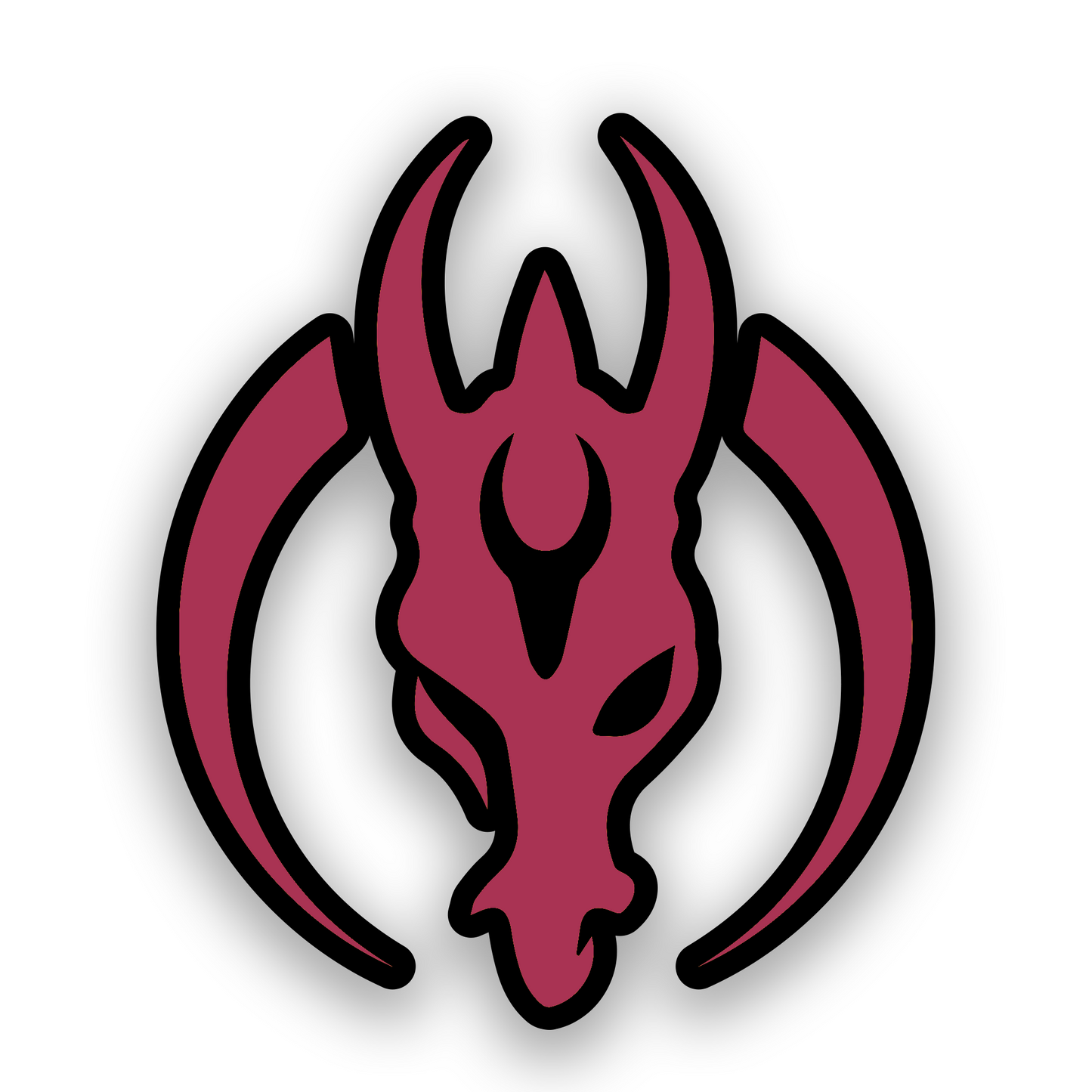 Custom Star Wars Mandalorian Mercs badge with strong engraved clan emblem design
