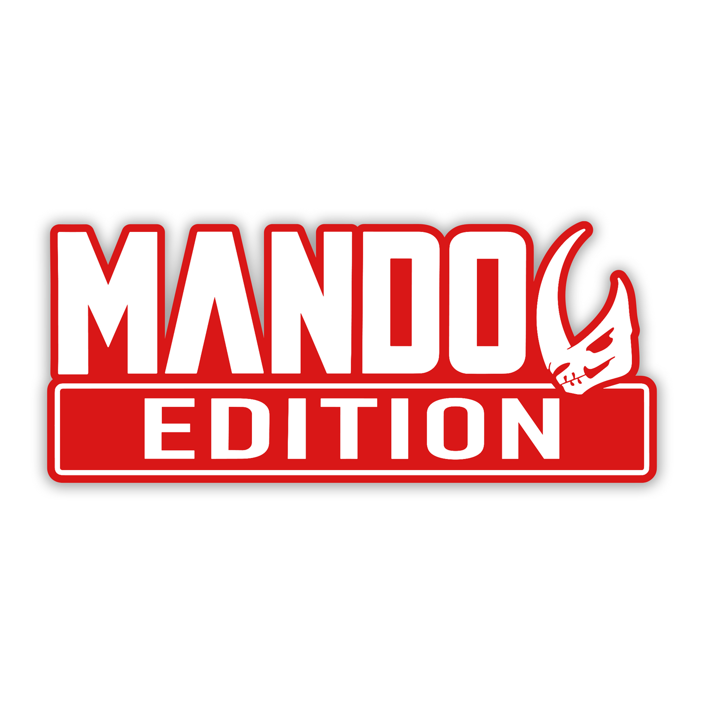 Custom Mando Edition vehicle badge emblem for automotive exterior decoration