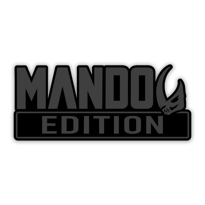 Mando Edition exterior car and truck emblem custom automotive badge