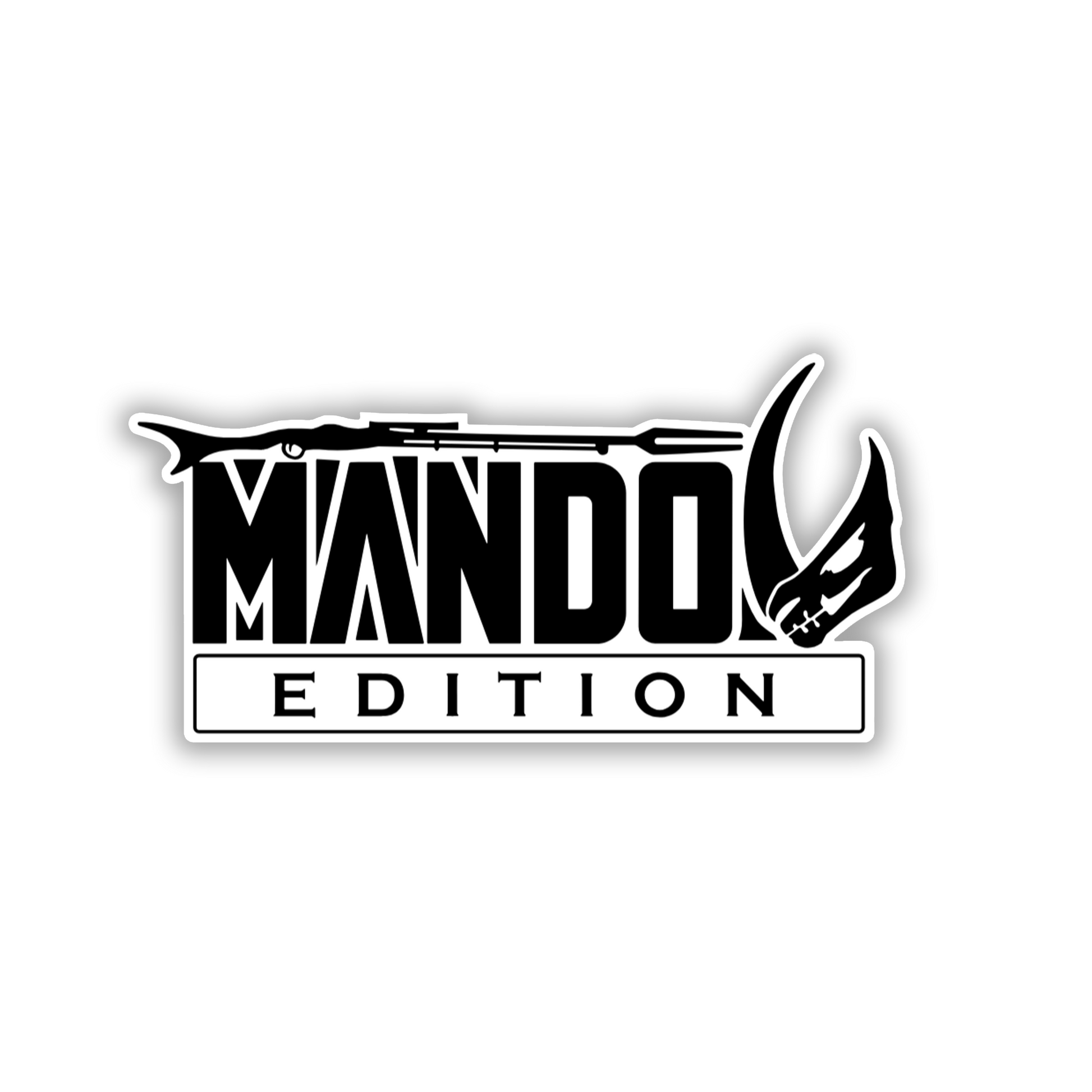 Mando Edition Mudhorn engraved fender emblem for cars and trucks