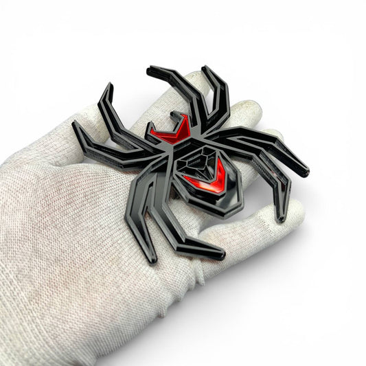 Spider Black Widow Car Badge Custom Acrylic 3D car Emblem Sport Off-road 4x4 Truck