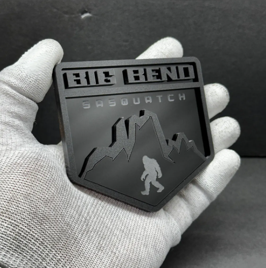 Big Bend Sasquatch badge designed for Ford Bronco, Bronco Sport and off-road package builds