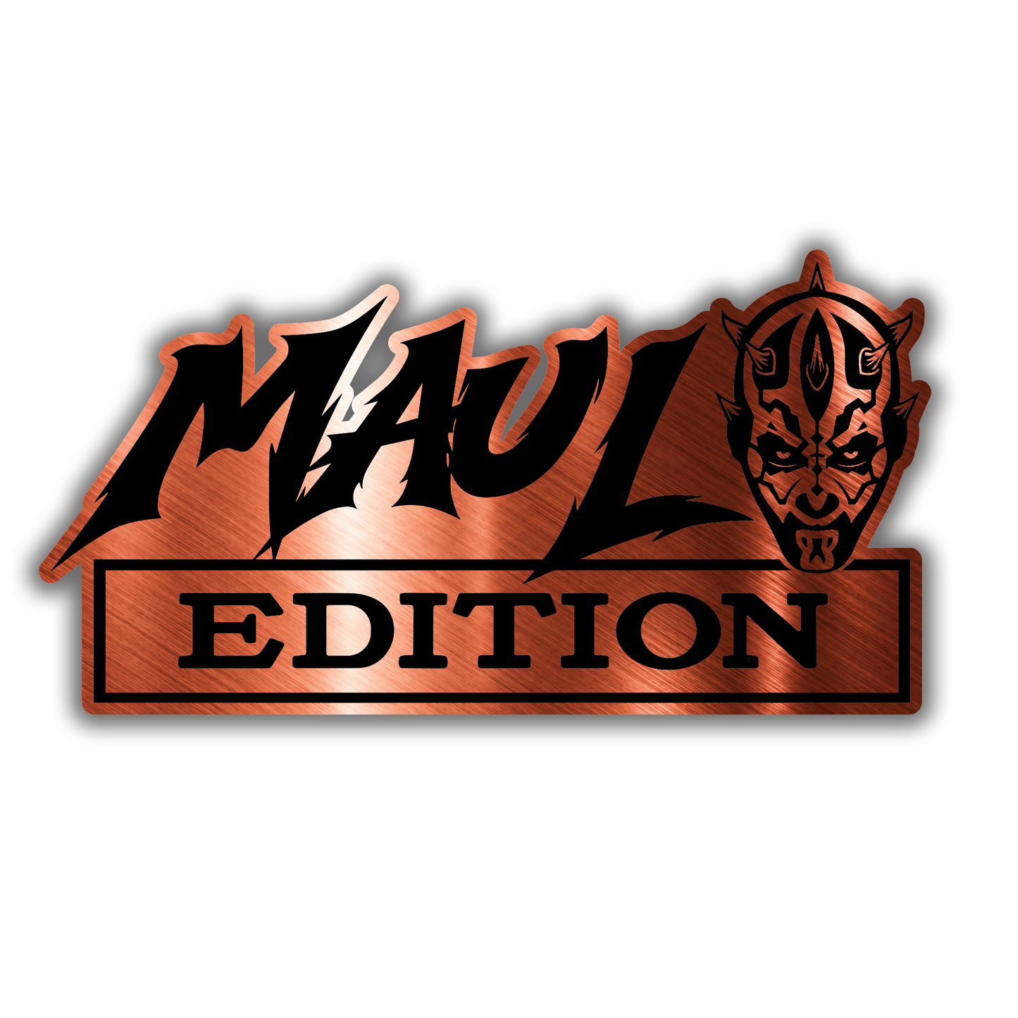 Maul Edition engraved vehicle badge for car fender trunk or exterior decoration