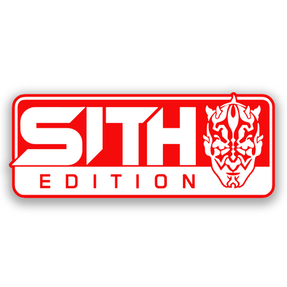 Maul Edition engraved car and truck emblem with Sith themed custom styling