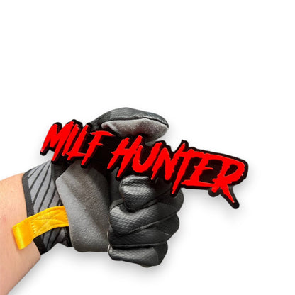 Milf Hunter muscle truck decal style acrylic badge for Bronco