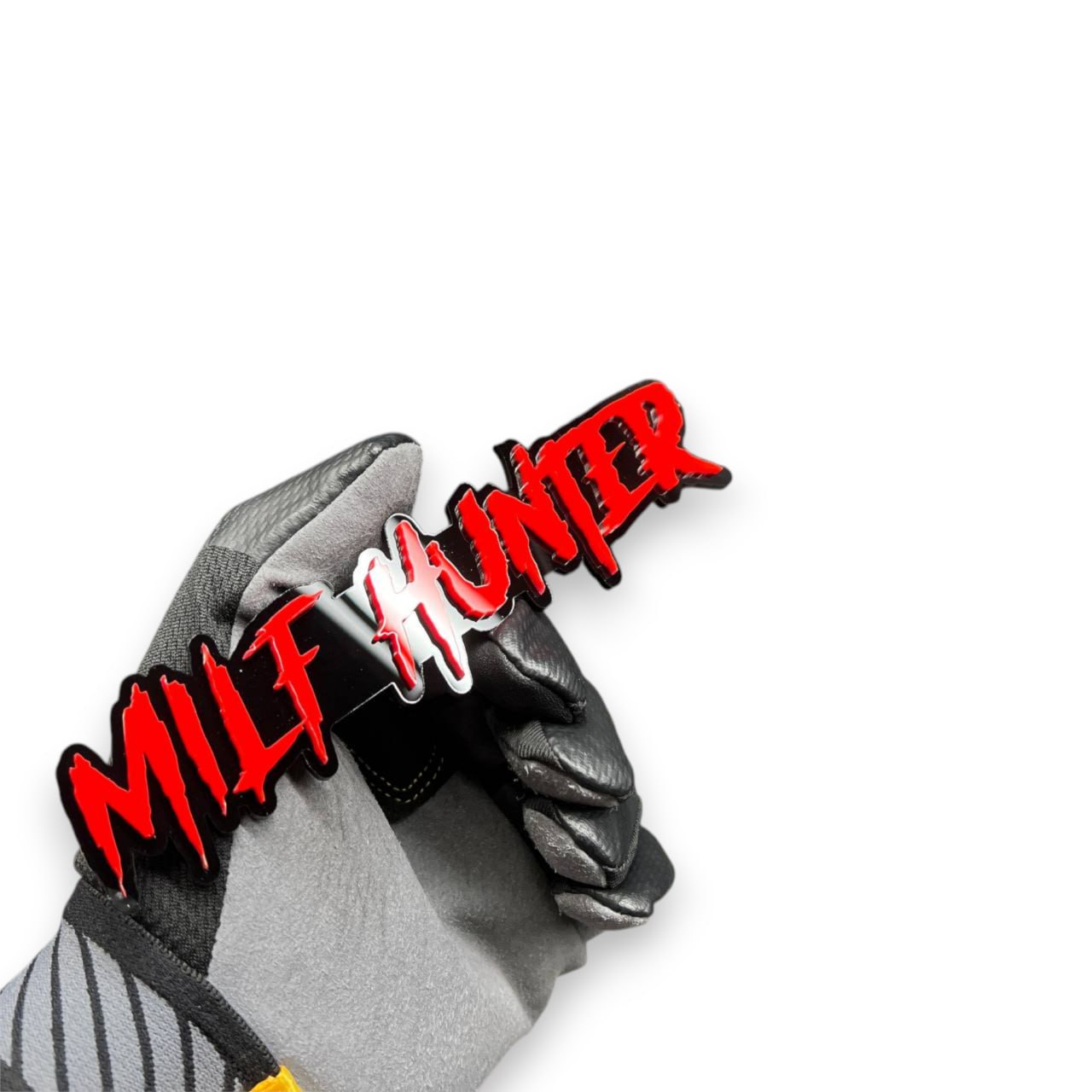 Milf Hunter tailgate acrylic badge custom auto emblem for Silverado 2500