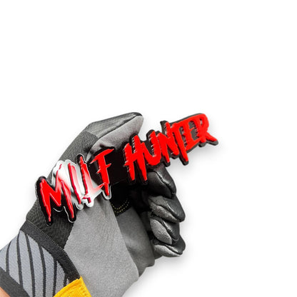 Milf Hunter custom text car badge dripping horror style emblem for F150