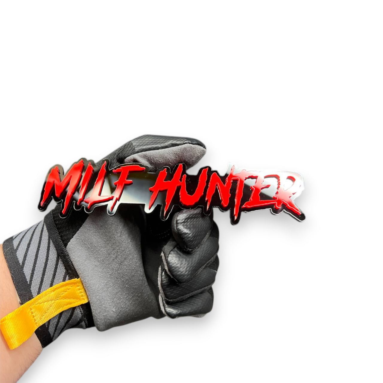 Milf Hunter laser cut acrylic fender emblem for RAM 1500 tailgate