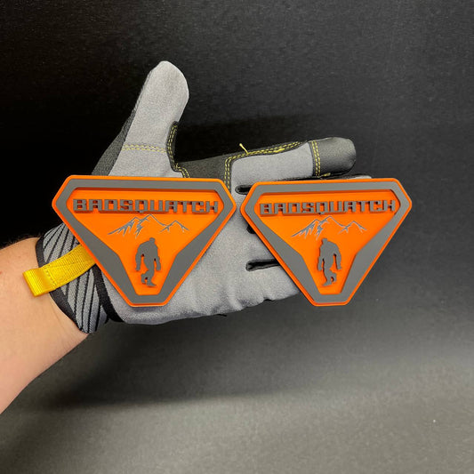 Rugged BadSquatch exterior emblem for off-road vehicle builds