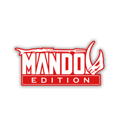 Mando-inspired Mudhorn fender badge for truck exterior decoration