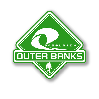 Multicolor Outer Banks Sasquatch acrylic fender emblem for off-road vehicle styling