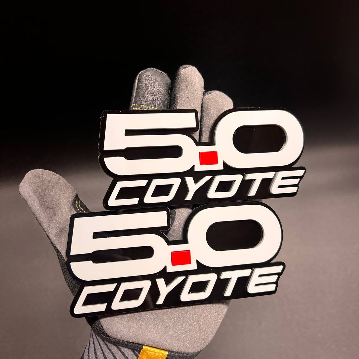 Mustang GT 5.0 Coyote exterior car badge fender emblem