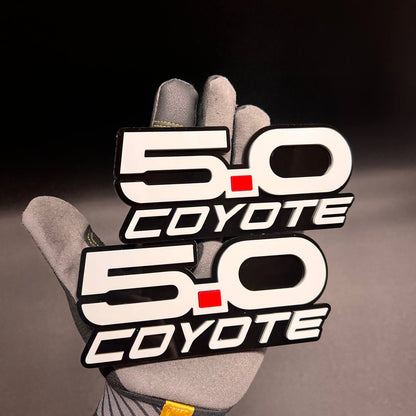 Mustang GT 5.0 Coyote exterior car badge fender emblem