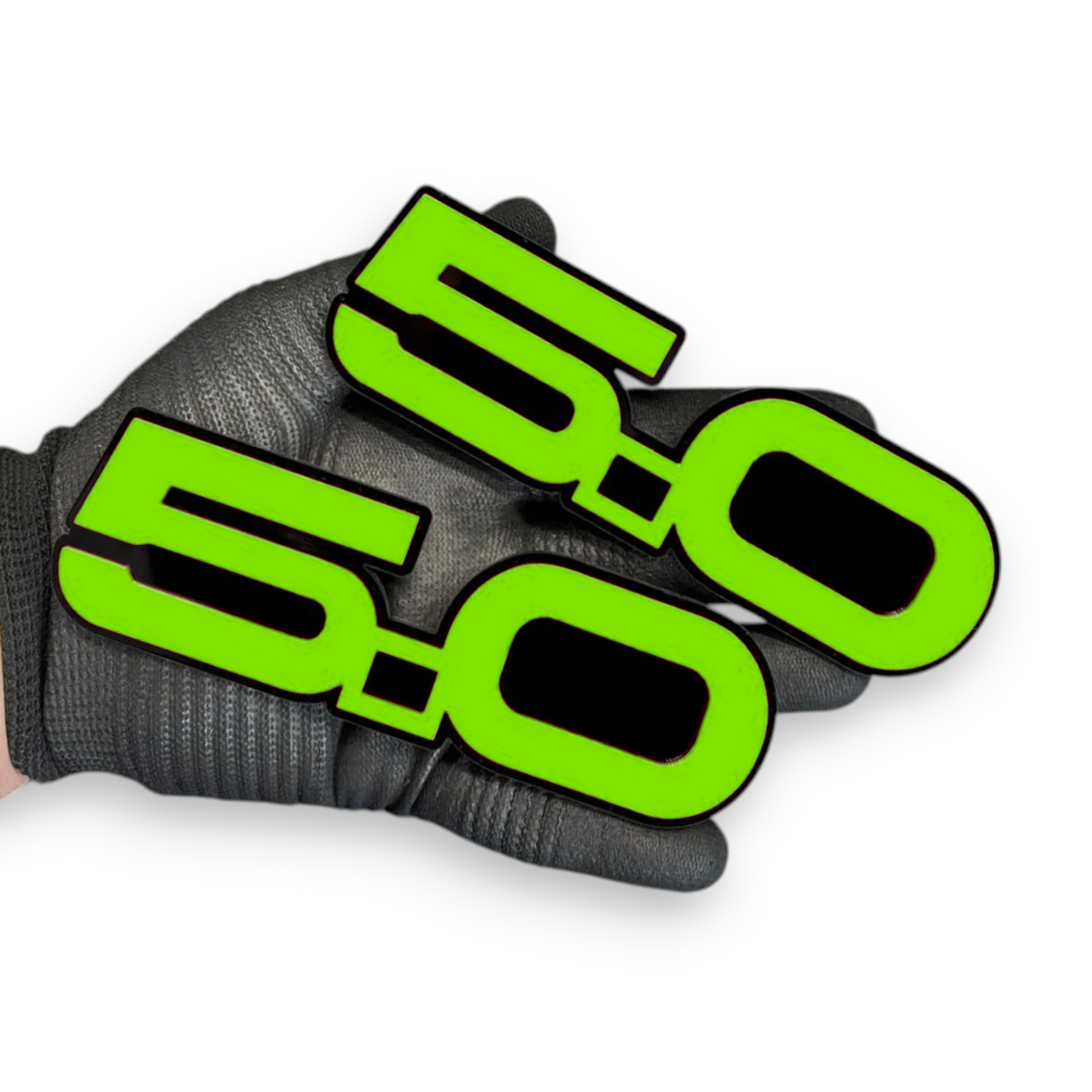 Minimal Mustang style 5.0 acrylic badge