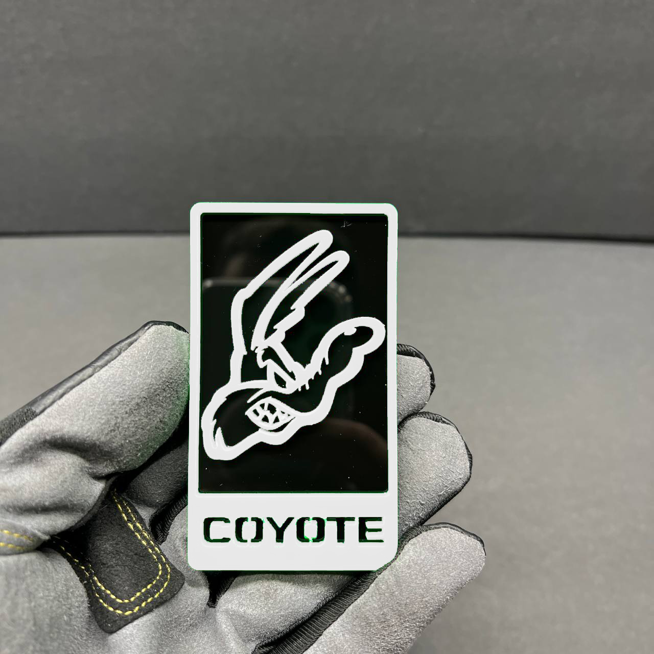 Red black coyote hood badge for RAM 1500 performance truck decal