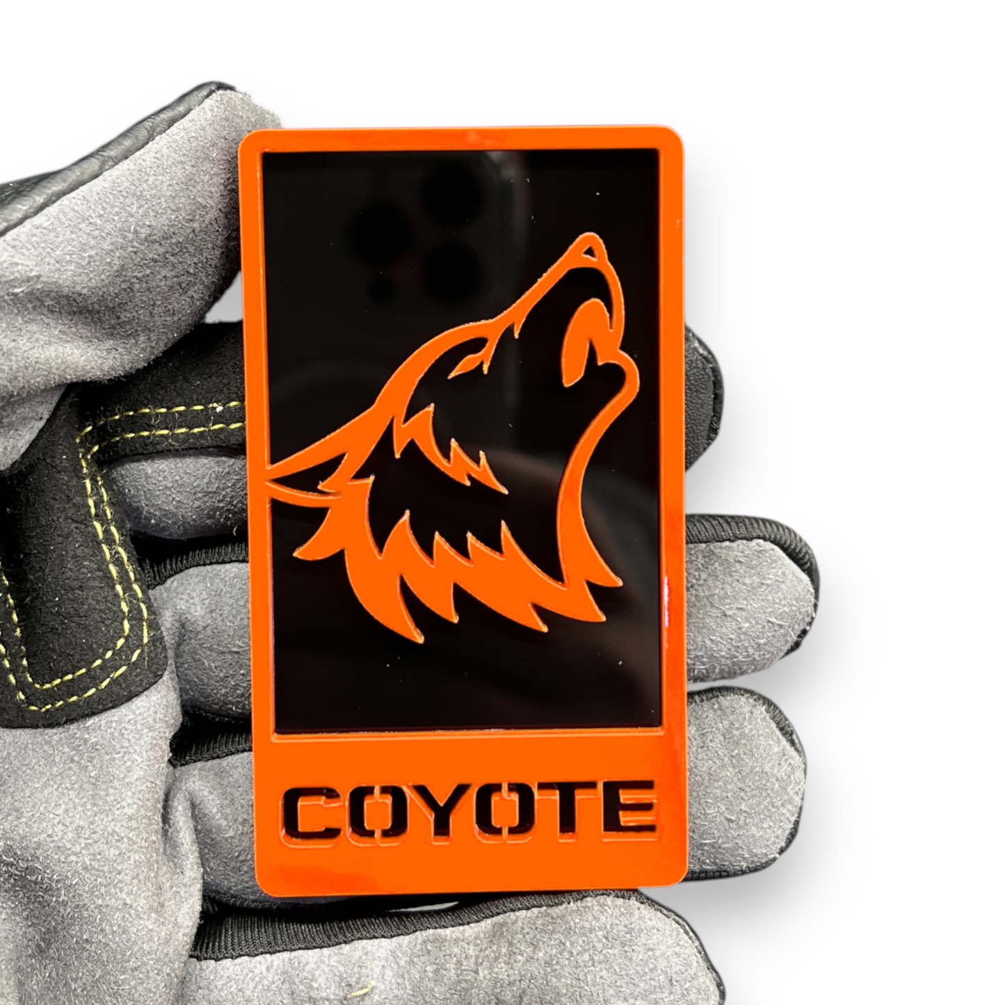 Red black coyote hood badge for RAM 1500 performance truck decal