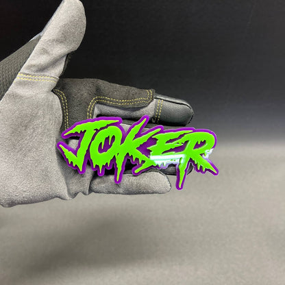 Custom JOKER car emblem for Mustang Challenger Charger Camaro F-150 and Silverado