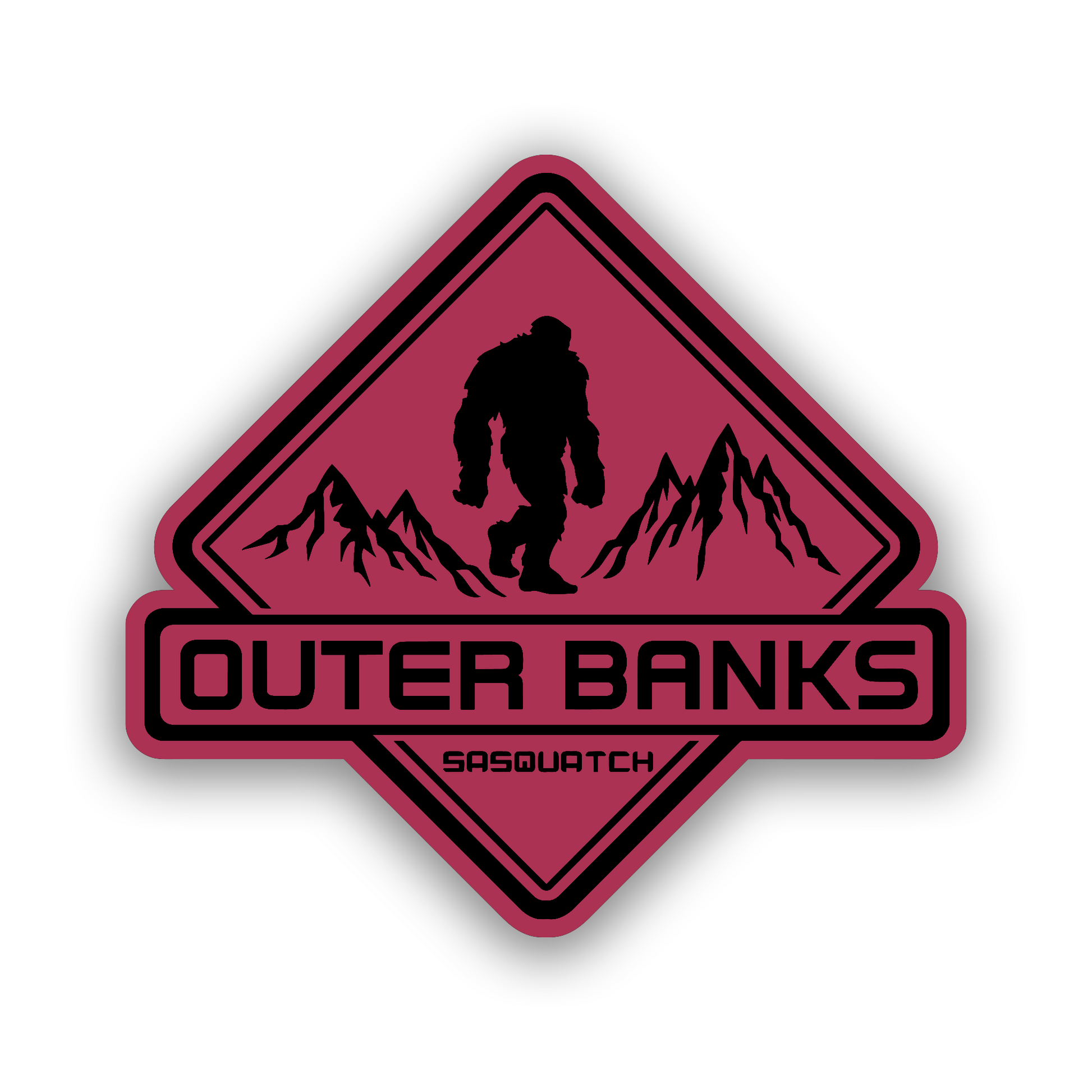 Custom color Outer Banks Bigfoot badge for Bronco fender or tailgate.