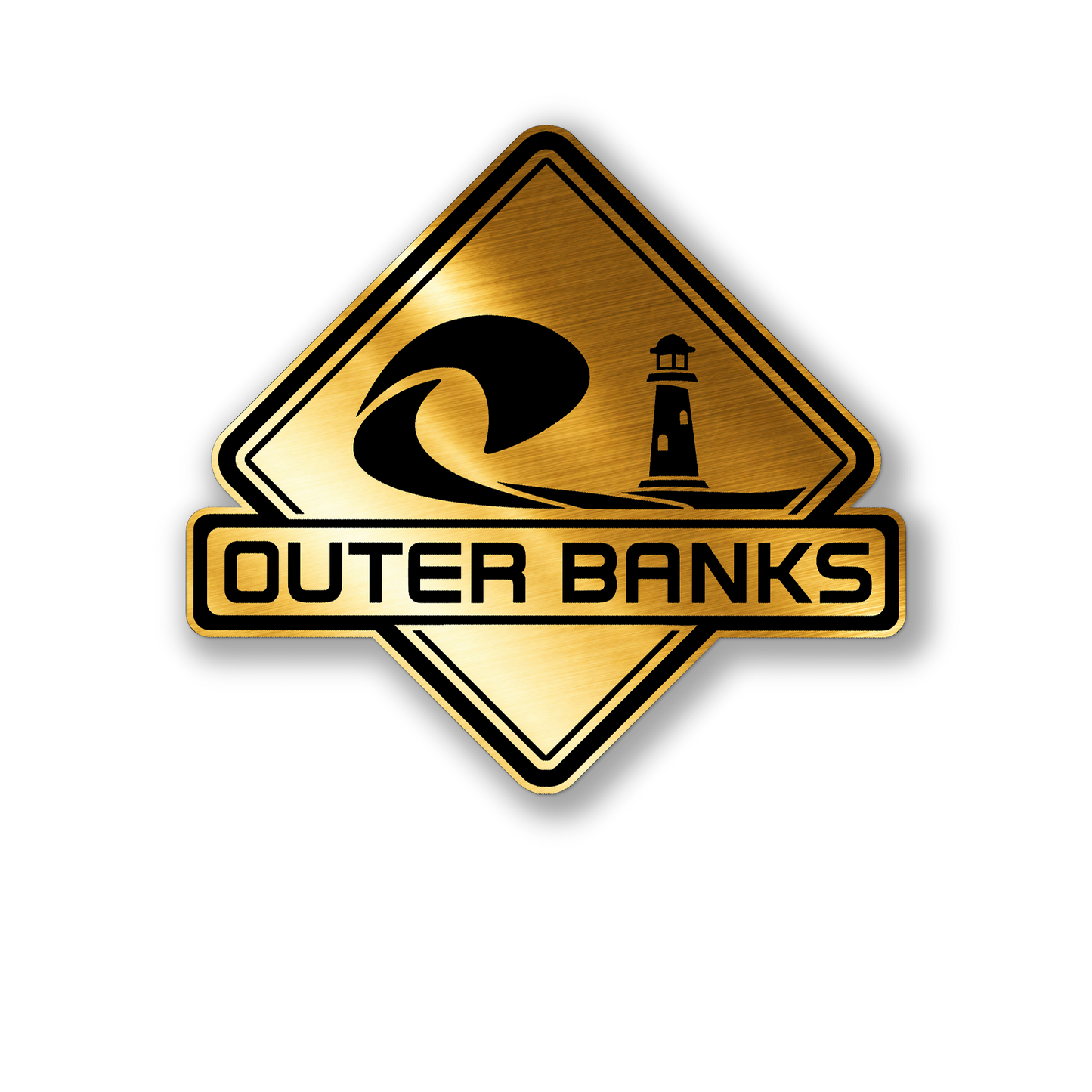 OBX lighthouse custom color red car badge for vehicle exterior