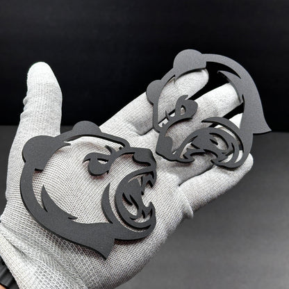 Aggressive Panda car truck side emblem pair for aftermarket exterior styling