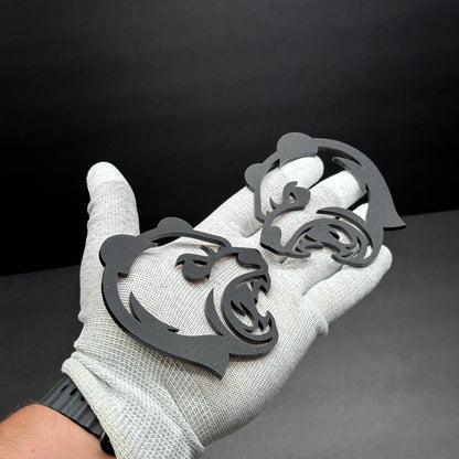 Aftermarket Panda emblem pair for car truck SUV Jeep and off-road builds