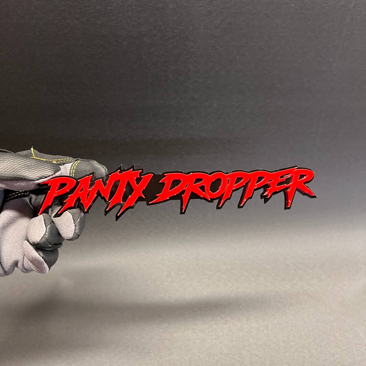 Panty Dropper Car Badge Fender Emblem 3D Text Racing Auto Exterior Decal