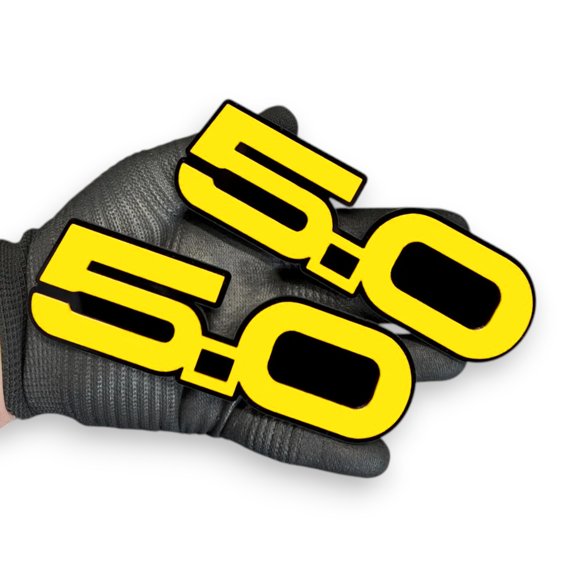green 5.0 emblem on ford f150 truck fender performance build