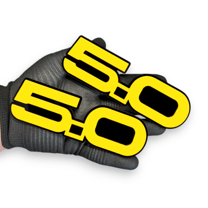green 5.0 emblem on ford f150 truck fender performance build