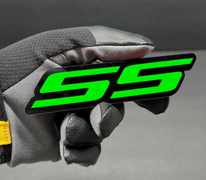 ss style performance badge for car truck hood fender decal