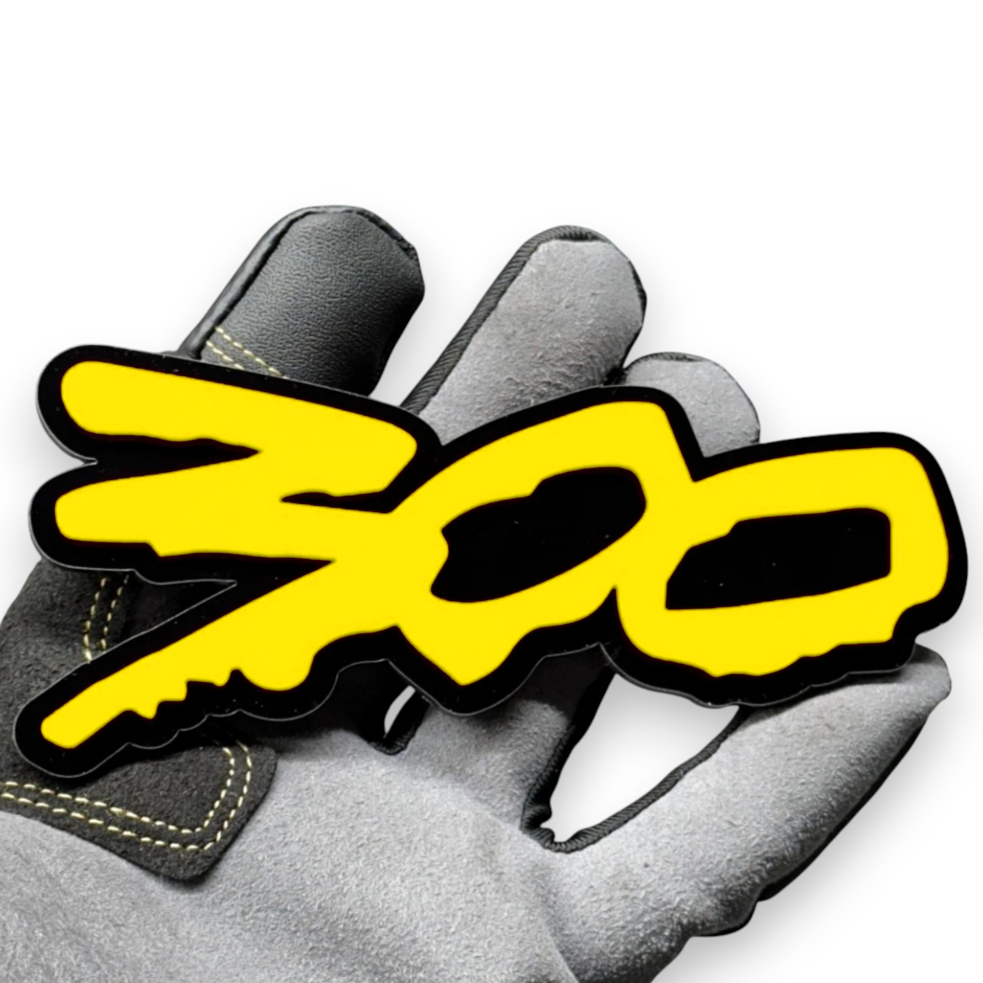 Handmade 300 logo acrylic car badge