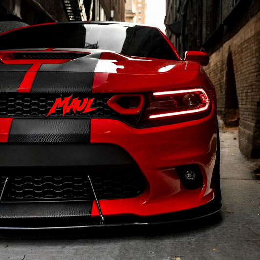 Grille Mount Custom Text Car Badge - 3D Sharp Font  - Type Your Own
