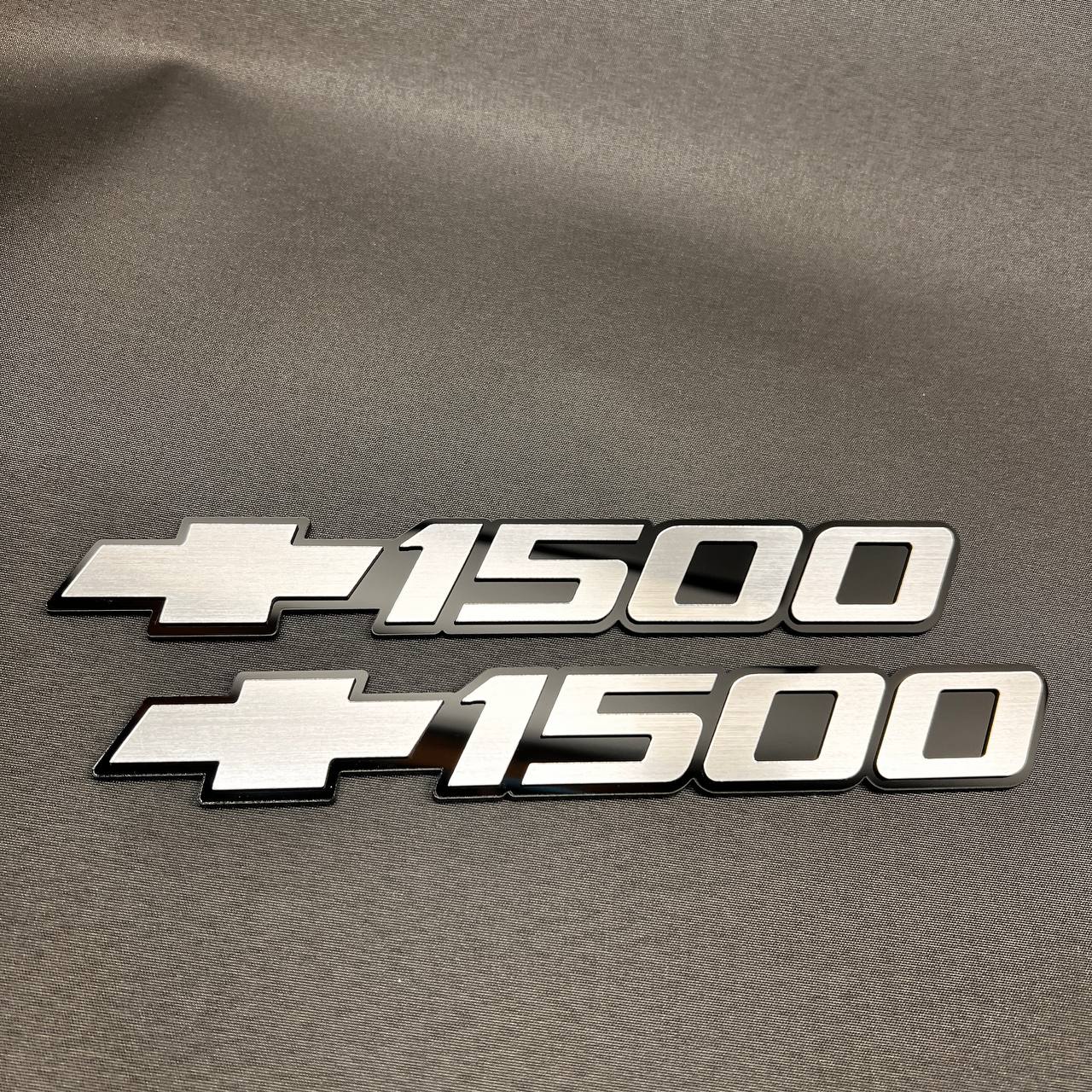 1999-2006 fits Chevy Silver Silverado 1500 Car Badge Emblems Bowtie Logo Name 3pc 15114051 (Copy)