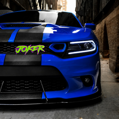 Grille Mount Custom Text Car Badge Fender Emblem - 3D Sharp Font  - Type Your Own