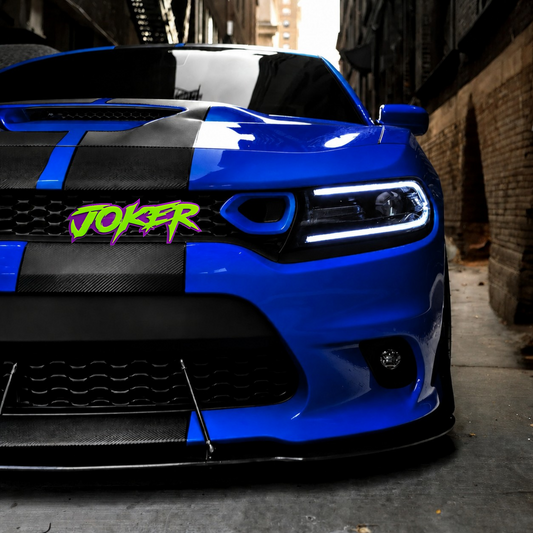Grille Mount Custom Text Car Badge Fender Emblem - 3D Sharp Font  - Type Your Own