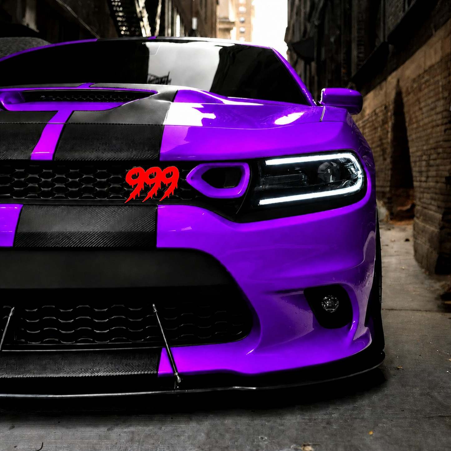 Grille Mount Double Layer 3D Dripping Font - Custom Car Text Badge - Type Your Own
