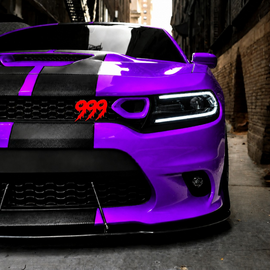 Grille Mount Double Layer 3D Dripping Font - Custom Car Text Badge - Type Your Own