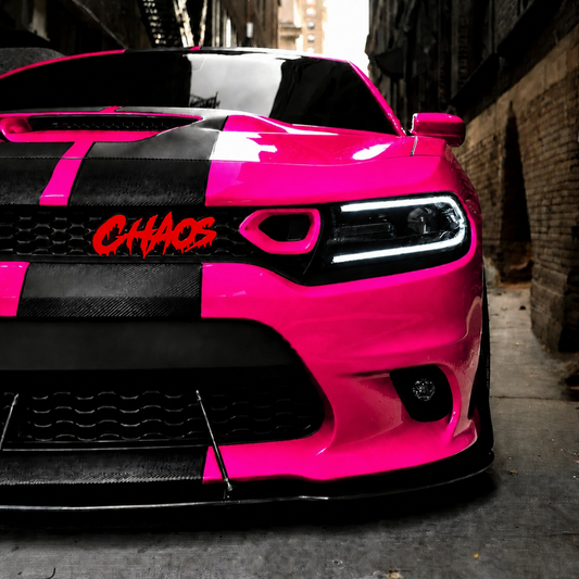 Grille Mount Double Layer 3D Dripping Font   Custom Car Text Badge - Type Your Own
