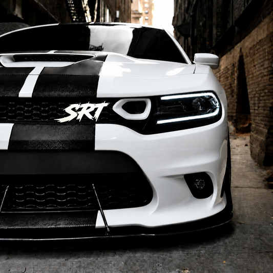 Grille Mount Lightning Font - Double Layer -  Custom 3DCar Text Badge - Type Your Own