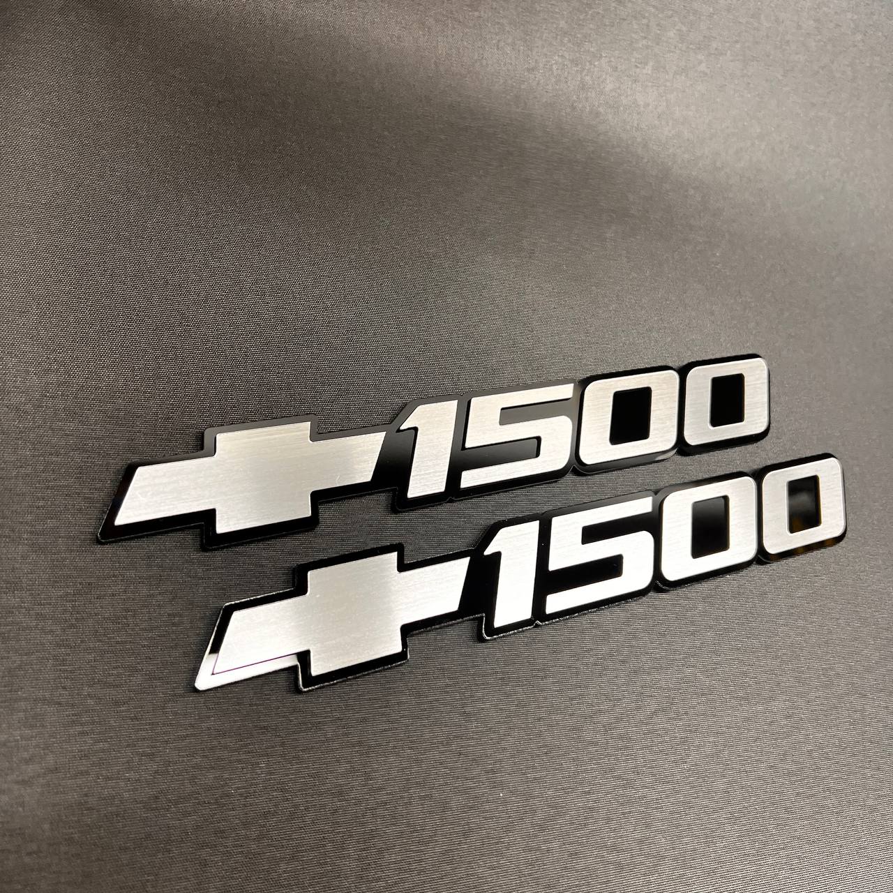 1999-2006 fits Chevy Silver Silverado 1500 Car Badge Emblems Bowtie Logo Name 3pc 15114051 (Copy)