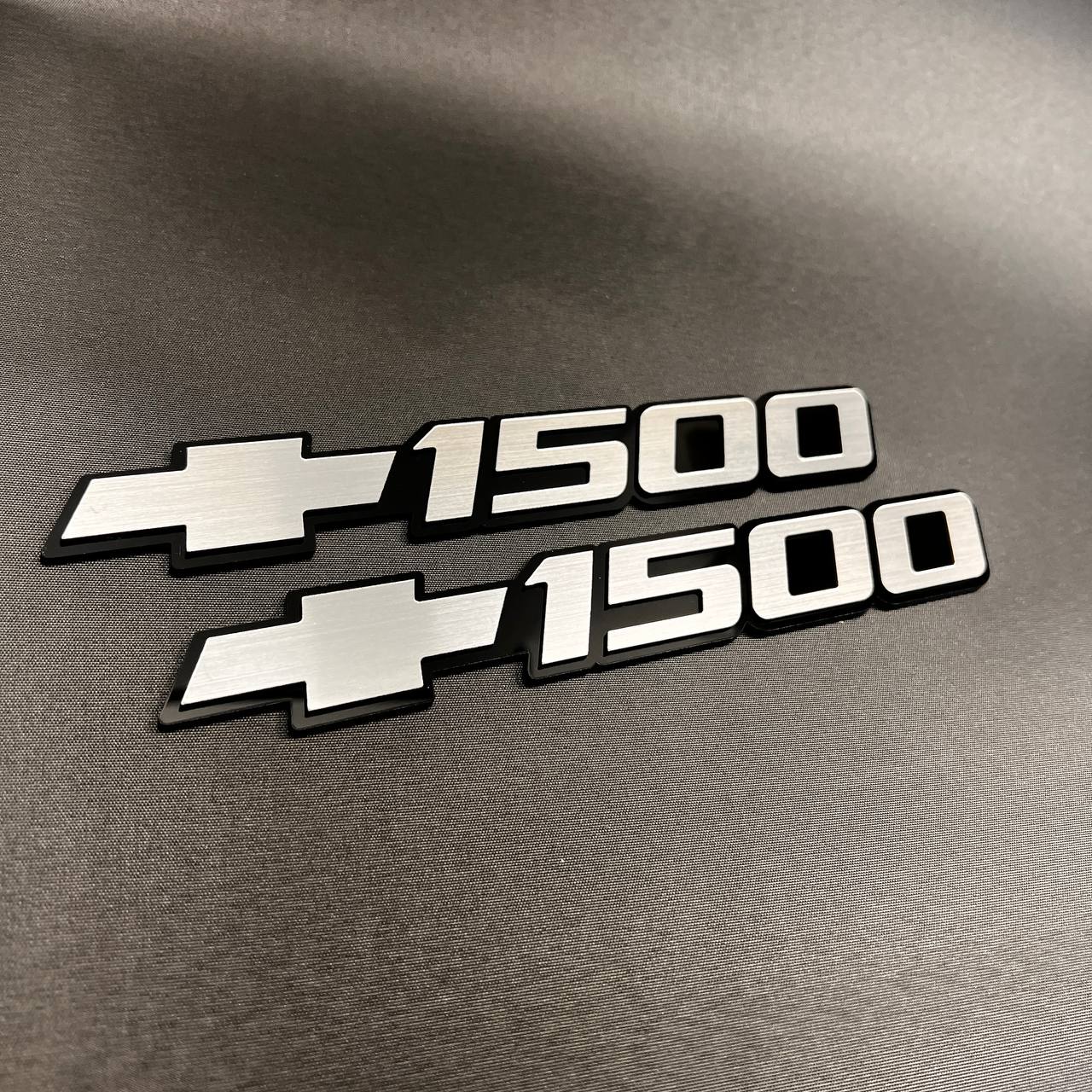 1999-2006 fits Chevy Silver Silverado 1500 Car Badge Emblems Bowtie Logo Name 3pc 15114051 (Copy)