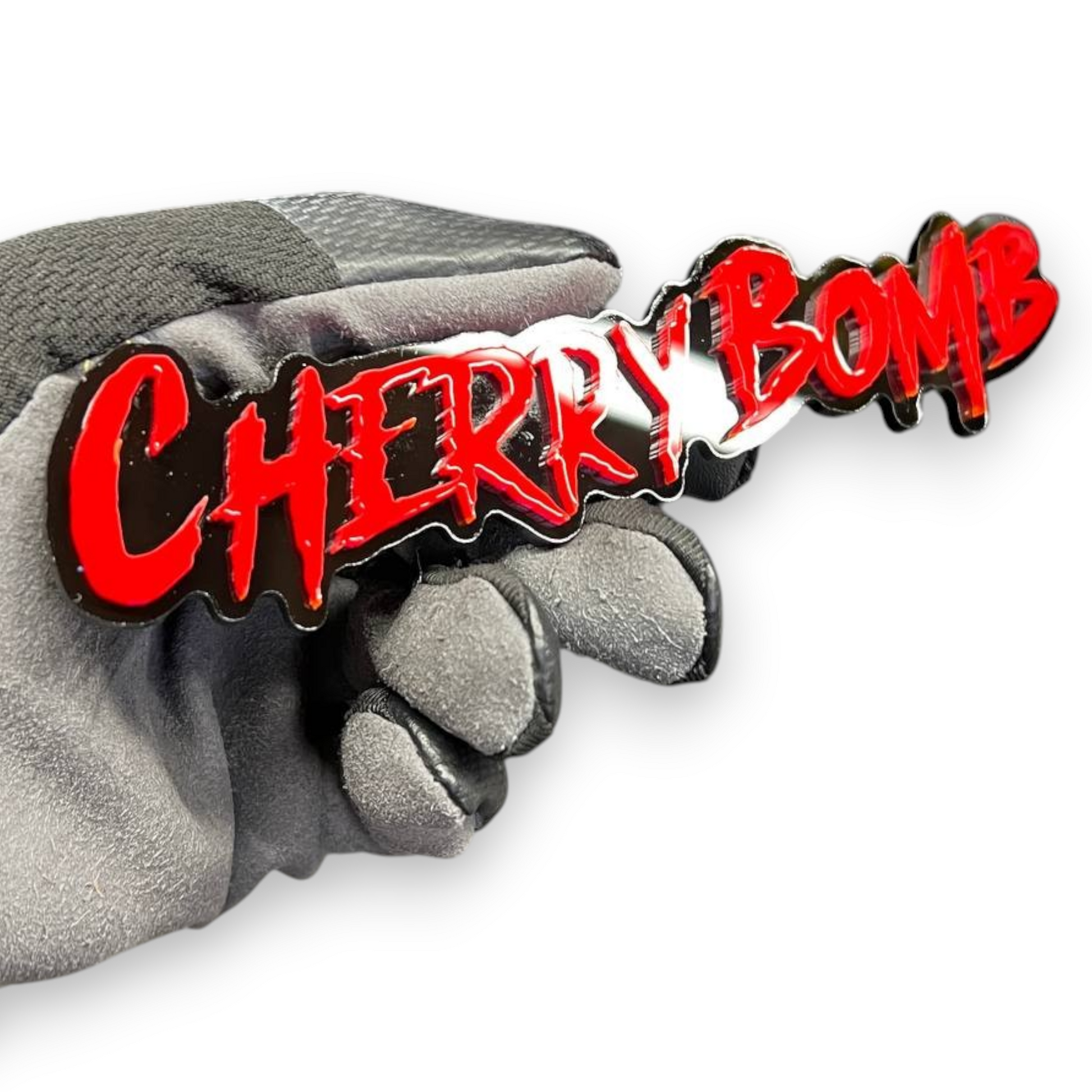 Cherry Bomb performance inspired custom auto badge for fender or tailgate