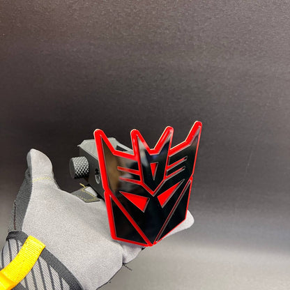 DECEPTICON Hitch Cover - Transformer Hitch Receiver Car Badge Exterior Tailgate Emblem