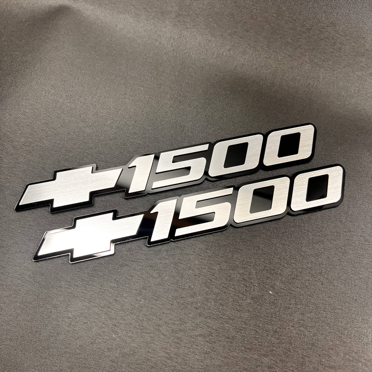 1999-2006 fits Chevy Silver Silverado 1500 Car Badge Emblems Bowtie Logo Name 3pc 15114051 (Copy)