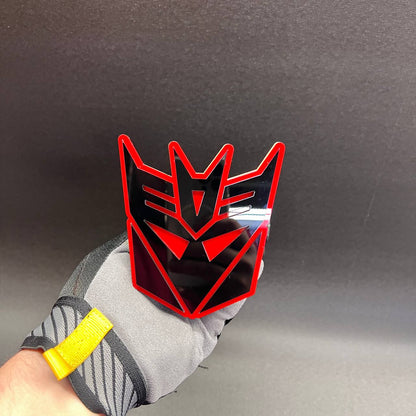DECEPTICON Hitch Cover - Transformer Hitch Receiver Car Badge Exterior Tailgate Emblem