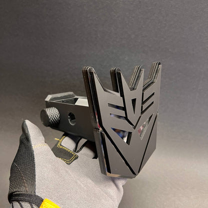 DECEPTICON Hitch Cover - Transformer Hitch Receiver Car Badge Exterior Tailgate Emblem