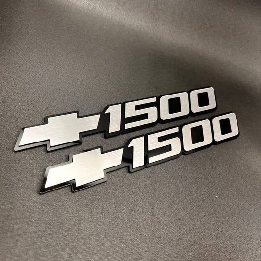 1999-2006 Chevy 1500 Emblem Silver Bowtie Silverado Badge 1511405 Car Badge Fender