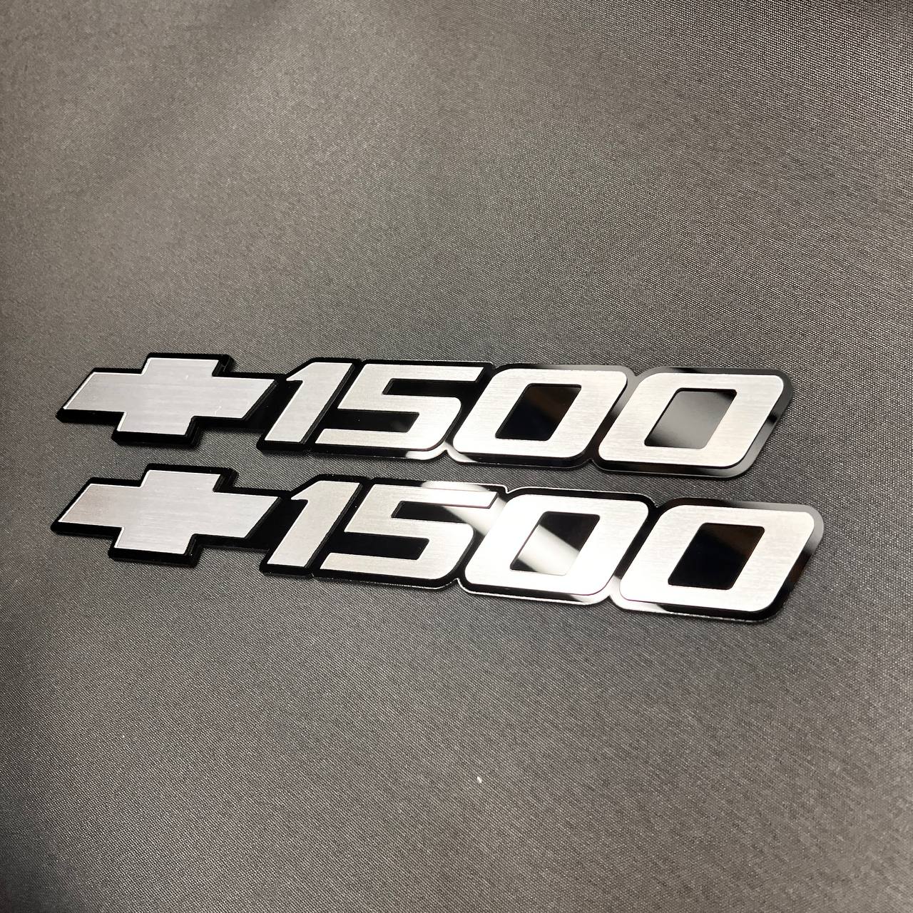 1999-2006 fits Chevy Silver Silverado 1500 Car Badge Emblems Bowtie Logo Name 3pc 15114051 (Copy)